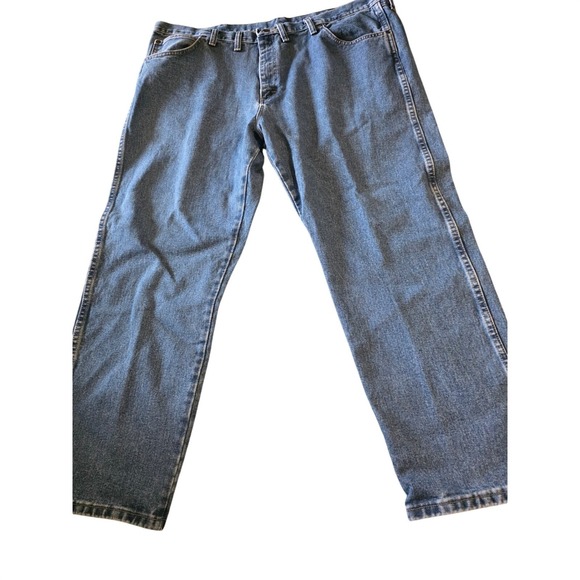 Wrangler Other - Wrangler Rugged Wear Mens Jeans 44x30 Blue Denim Relaxed Fit Straight Leg